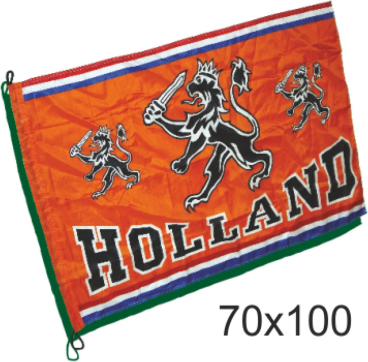 Kleine vlag oranje Holland met leeuw | EK Voetbal 2020 2021 | Nederlands elftal vlag | Nederland supporter | Holland souvenir | 70 x 100 cm